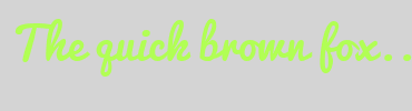 Image with Font Color B1FF54 and Background Color D4D4D4